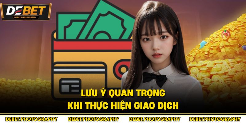 Lưu ý quan trọng khi thực hiện giao dịch